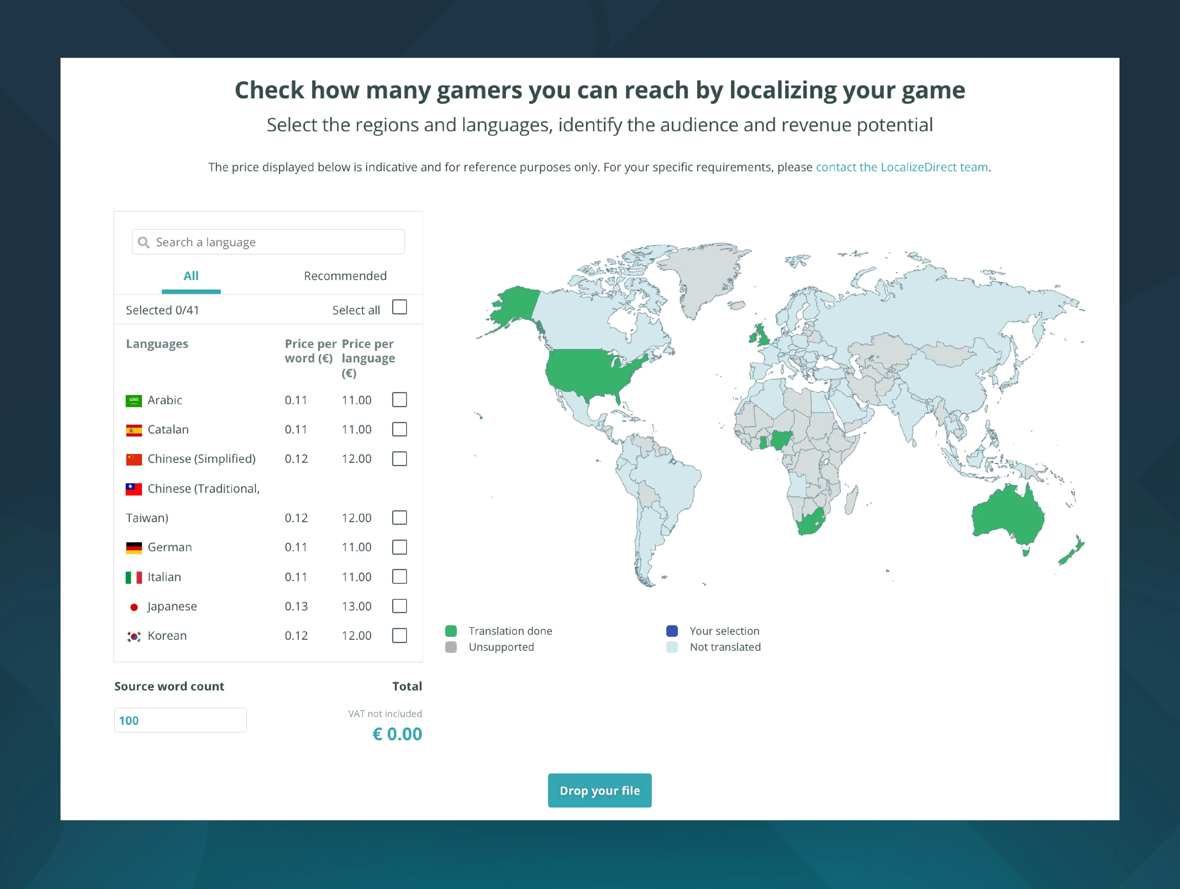 discarded interactive world map